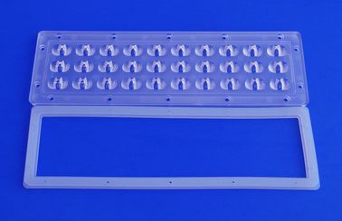 30W Lentes Optical Led Array Lens For Tunnel Lighting , Small footprint
