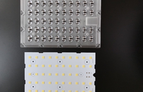 Buy 150W 3030 SMD LED Street Light Components Optics Array Lens For Road Lamp online manufacture