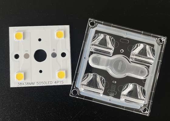 Buy Mini LED Street Light Module 4 LED With Waterproof PC Lens 150X75 Degree With Gasket online manufacture