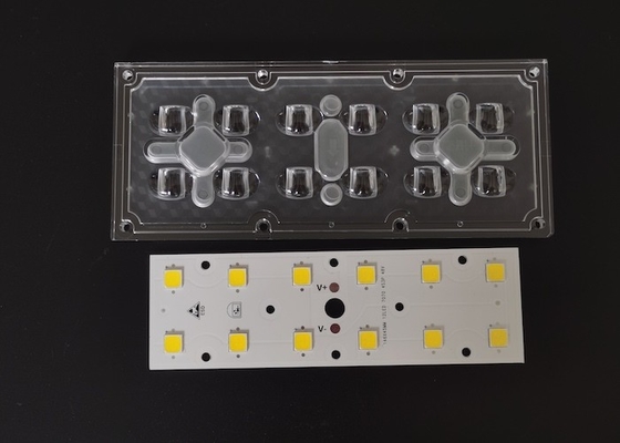 Buy 12-In-1 7070 SMD LED Street Light Module Outdoor Lighting Lens With 158x103 Degree online manufacture