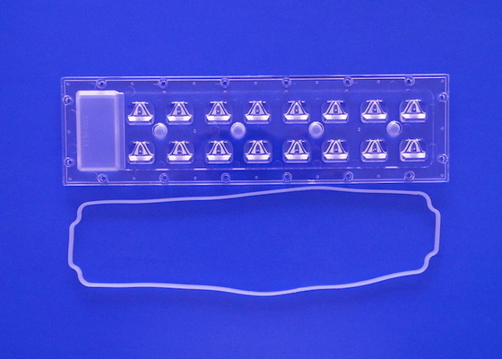 Buy 252x70mm Series 3535 LED Array Lens Waterproof IP65 For 16 LED Board 16w 24w 36w online manufacture