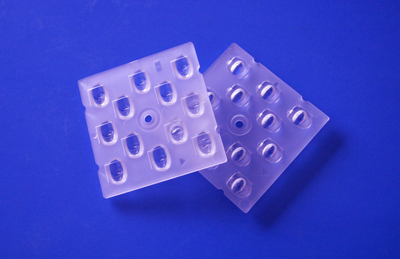 Square Shape 50mm 12 Points TYPE II-M Degree Plastic Led Street Light Lens