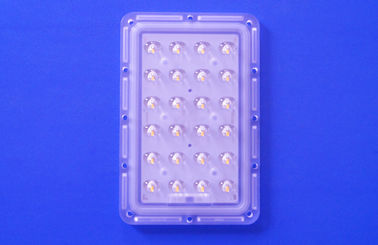 Buy 24 Points 145x75 Degree Asymmetric Led Street Light Optical Lens With 3535 PCB Module online manufacture