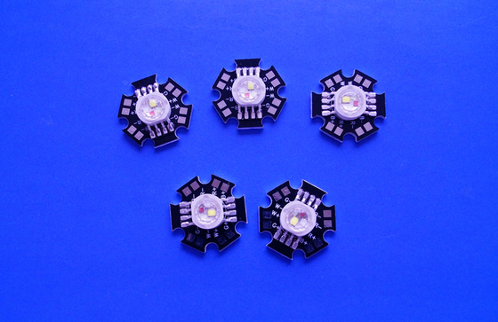 4X3W Epistar LED Chip High Power RGBW Led Diode With Black Star PCB