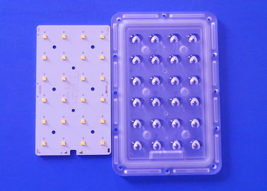 Buy 12V 24V Solar LED PCB Module 3X8 Asymmetrical Lens With Board Soldering XTE XPG LED online manufacture