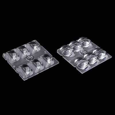 50x50mm Led Lens 4/6/8/12/16/24 Points Plastic pmma Led Optical Lenses For Street Light/flood Light