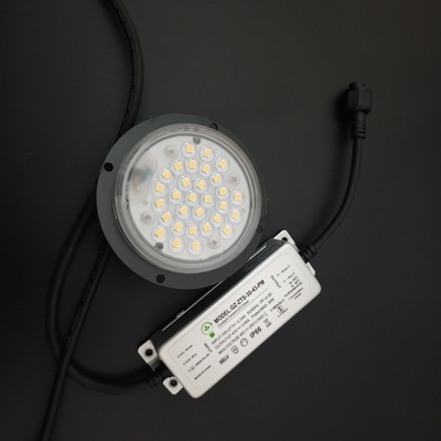 Buy 20w 30w 3000k Round LED Module Black Heatsink 90 Degree Lens For LED Post-Top Light online manufacture