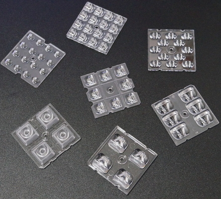 Buy 50X50MM 2x2 LED Array PC Lens 4 / 6 / 8 / 12 / 16 / 24 LED For 3030/3535/5050 SMD LED online manufacture