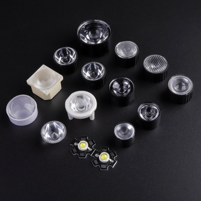 Buy Custom Clear PMMA Led Lens , Acrylic Led lens 1W 3W for Led Torch Cover online manufacture
