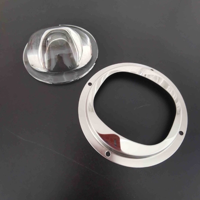 Buy 120 X 60 Degree LED Street Light Lens Glass Lenses Waterproof With Metal Holder online manufacture