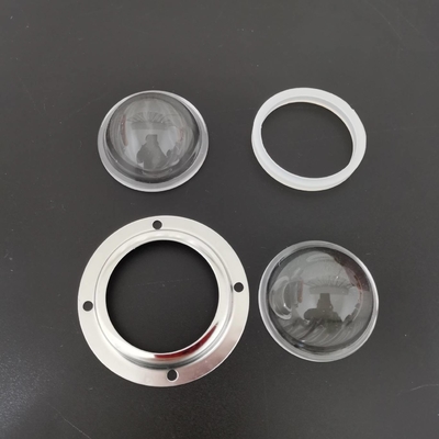 Buy 50Mm Led Glass Lens , Road Lamp / Led Street Light Module With Metal Holder online manufacture