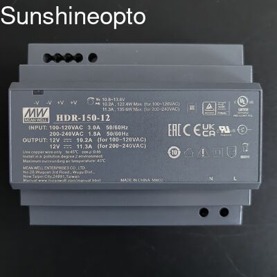 120-135W Constant Current LED Power Supply with Adjustable DC Output Voltage and DIN Rail Mountable