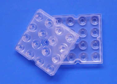 Buy 50X50 16 Points High Bay Light Lens 20 / 30 Degree Bead Surface 91% Tranmittance online manufacture