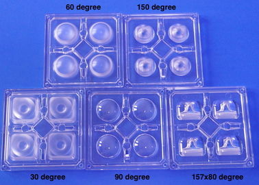 Buy 4 LED High Bay Light Lens 90X90MM Shop Box Type 5730 / 5050 SMD Optical Grade PC online manufacture