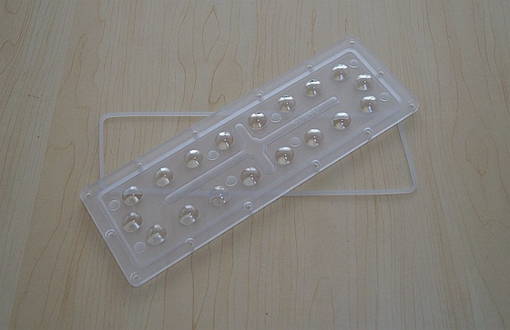 18W 90x90 Degree LED Reflector Lens / Led Optical Lens For Street Lighting