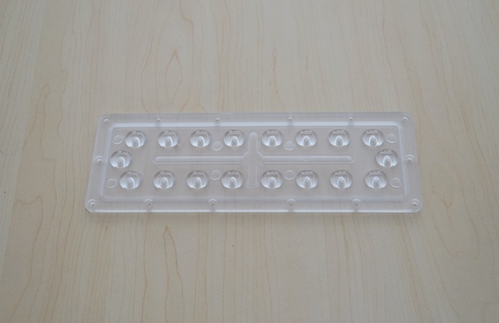 Asymmetric Collimator led reflector Lens For Street Light , 4 Vehicle Lanes