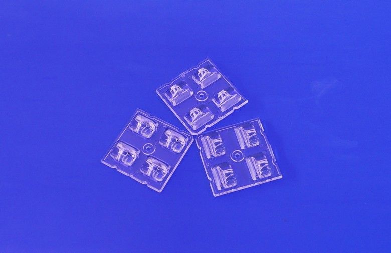 Square 2x2 Modules Led PMMA Lens For IESNA Type II Road Lighting