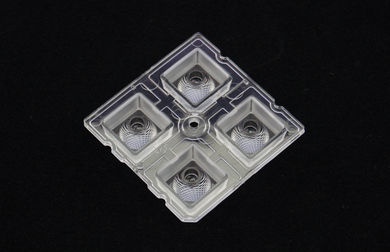 PMMA Led Collimator Lens , 4 in 1 Led Optical Lens For SMD 5050 Led Lamp