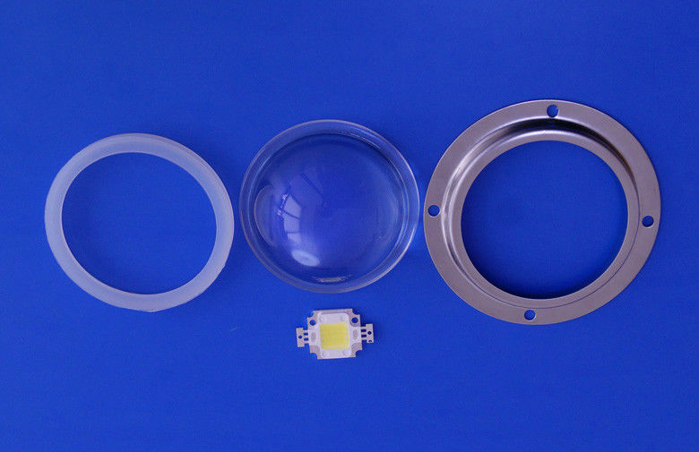 50W Led Glass Lens / LED Optical Lens For Led light , 60 degree Beam Angle