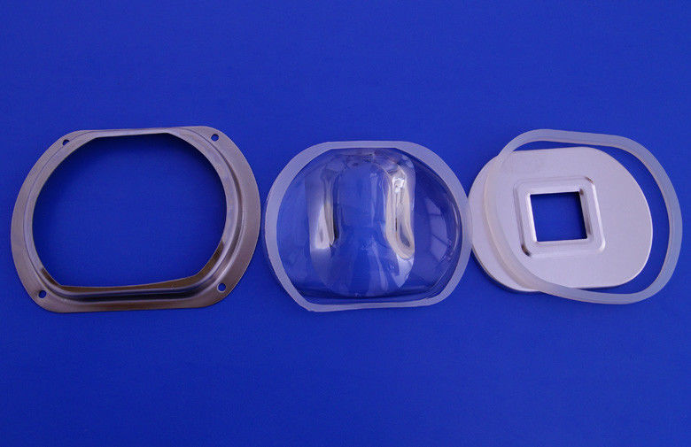 100W Bridgelux Led Glass Lens , Led street light optical glass lens