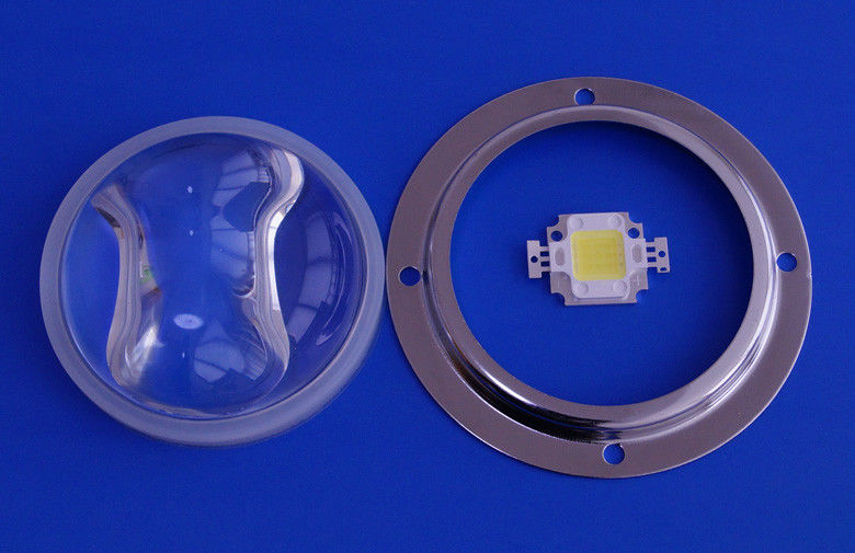 Glass Led Light Lens / LED Street Light Lens With Silicon Gasket For