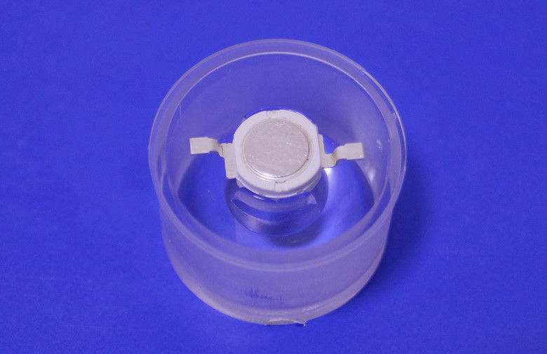 20mm Transparent 45 degree PMMA Led Lens for 1 Watt high power Bridgelux Leds