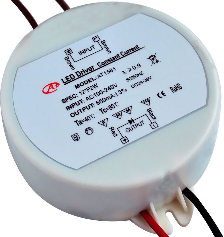 Constant Current Led Power Supply , Input Led Drivers 1280ma 28w DC ...