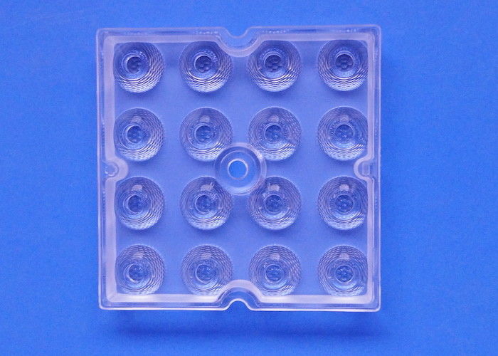 50X50 16 Points High Bay Light Lens 20 / 30 Degree Bead Surface 91% Tranmittance
