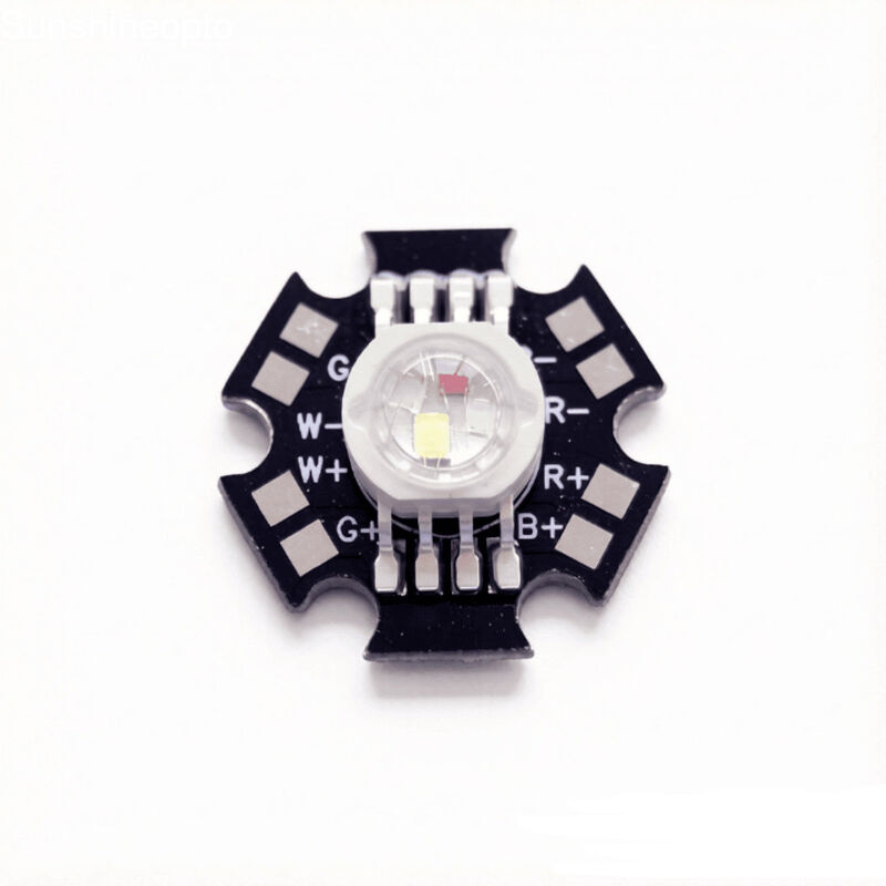 12W RGBW LED Module with 4 Point LED Chips High Power LED on Black Star ...