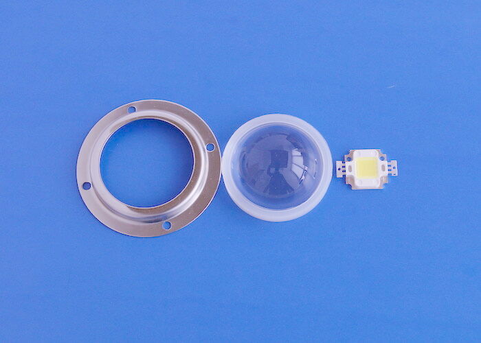 50mm Dia COB Glass Lens 28mm Height For 10w 20w 30w LED