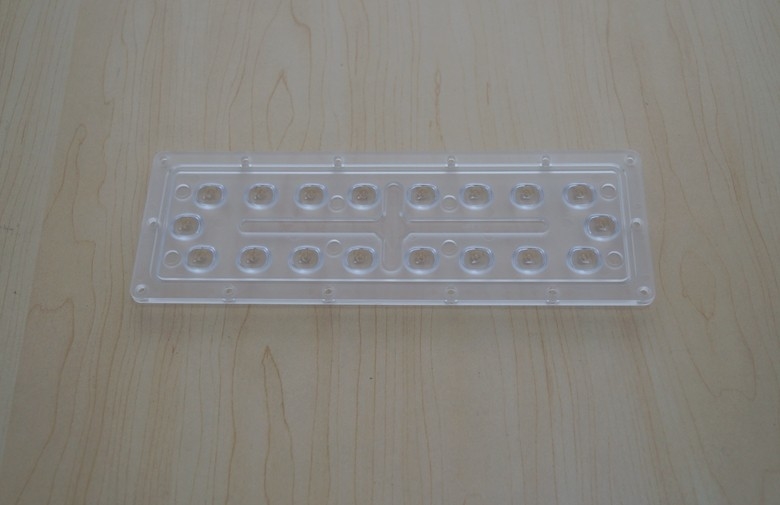 Asymmetric Collimator led reflector Lens For Street Light , 4 Vehicle Lanes