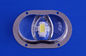 COB 10W - 100W Led Glass lens , LED Optical Lens For led module lens