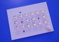 16 LED Street Light Module PCB Board White Solder Mask With 8 LED Lens Typeii-M