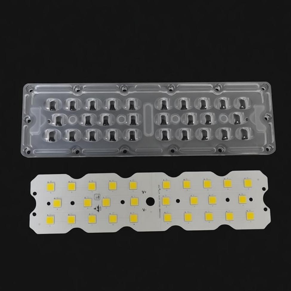 7070 SMD LED Street Light Module with 158x103 Degree Beam Angle and ...