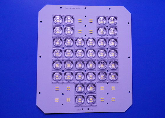 150W LED Light PCB Board 192 LED 3030 SMD 48V 50x50MM 4 In 1 LED Lenses