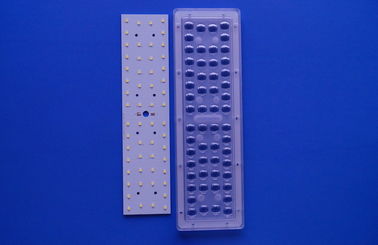 56 IN 1 30W 50W LED Street Light Module With SMD 3030 3535 LED PCB / LENS 90X120 Degree