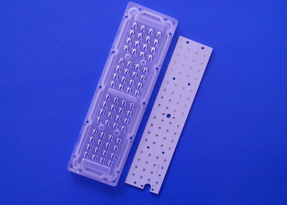 64 SMD 3535 LED Light Engine Module Vertical 65x150 Degree Lens for LED Street Light Module