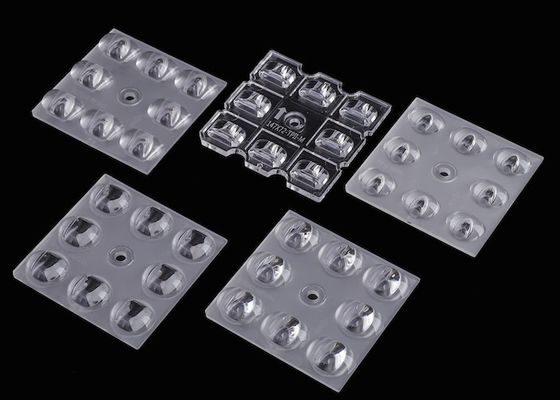50x50mm LED Array Lens Optical Grade PC Material for 3030 SMD & 5050 SMD LEDs