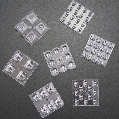 50X50MM 2x2 LED Array PC Lens 4 / 6 / 8 / 12 / 16 / 24 LED For 3030/3535/5050 SMD LED
