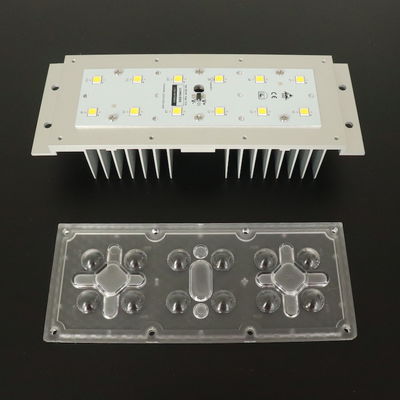 12–50W 5050 SMD LED Street Light Module with 145x70 Degree Beam Angle and Integrated Aluminum Heatsink for Industrial & Road Lighting