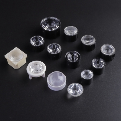 Aspheric Optical PMMA Led Lens with black holder for Led Spot light