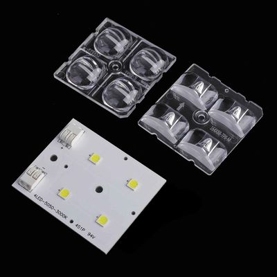 50×50mm 30° Optical PC LED Lens for SMD 5050 High Bay Light High Efficiency Narrow Beam Lens for Industrial & Warehouse Lighting