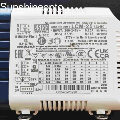 25W Dimmable Constant Current LED Driver with Aluminum Case for Indoor Lighting