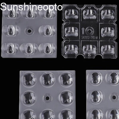 50x50mm LED Array Lens Optical-Grade PC Material for 3030/5050 SMD