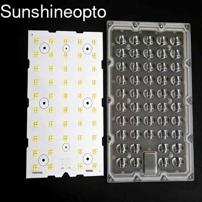 192PCS 3030 SMD LED Street Light Module with 210x240x35mm Heatsink for 150W Power Applications