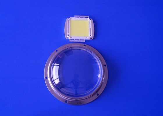 150W COB High Power Led Glass Lens 130mm Diameter DC20-34V For High Bay Light