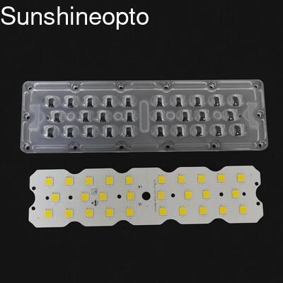 7070 SMD LED Street Light Module with 158x103 Degree Beam Angle and 5050SMD LED Chip for 50W-120W Sidewalk Lighting