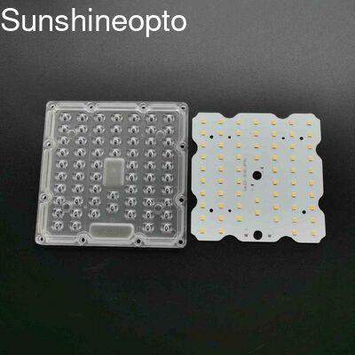 130x130mm LED Module PCB Board with Optical PC Lens and SMD3030 LEDs
