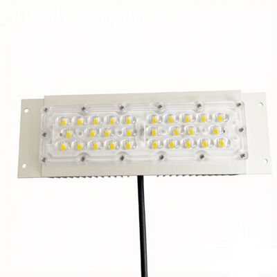 28PCS 7070 LED Street Light Module with 158×103° Optical Lens 48V High Power Road Lighting Solution