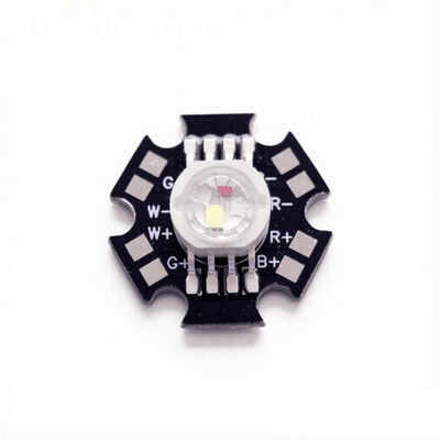12W RGBW LED Module with 4 Point LED Chips High Power LED on Black Star PCB for Stage Lighting